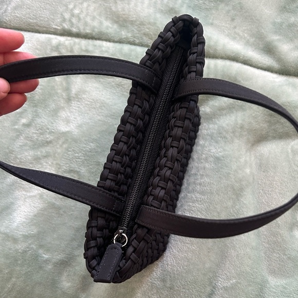 Hillard & Hanson Black Woven Tote - Picture 5 of 8